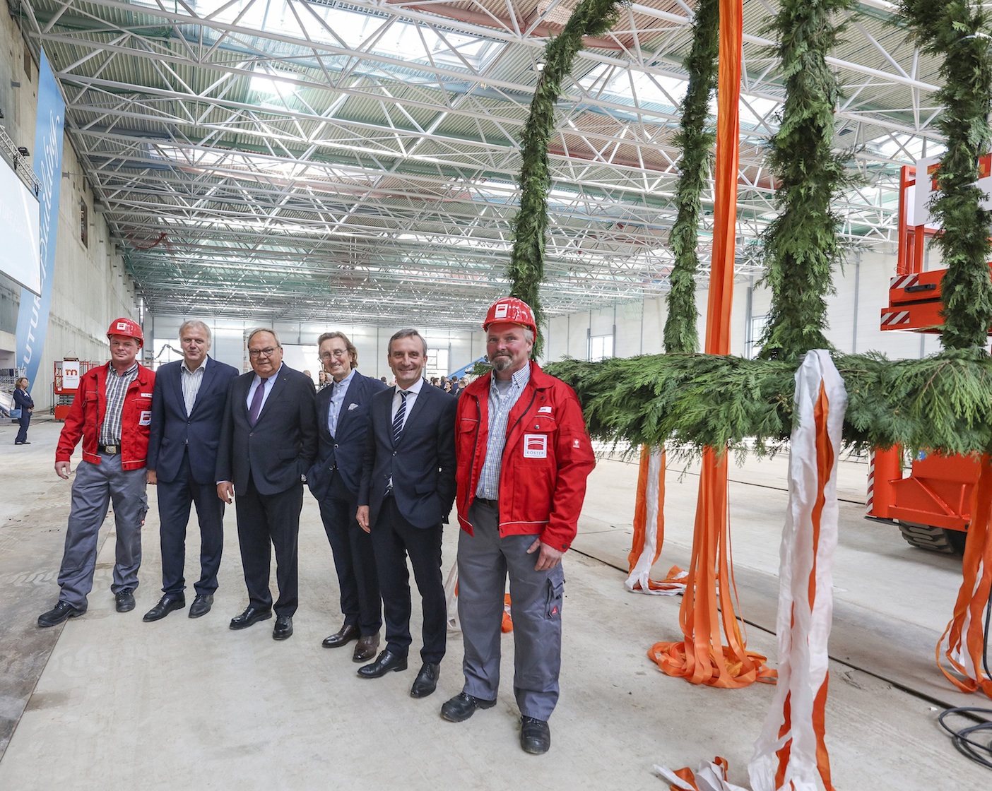 Messe Düsseldorf feiert Richtfest Neue Messe Süd, Halle 1 (Bildquelle: Messe Düsseldorf, Ansgar M. v