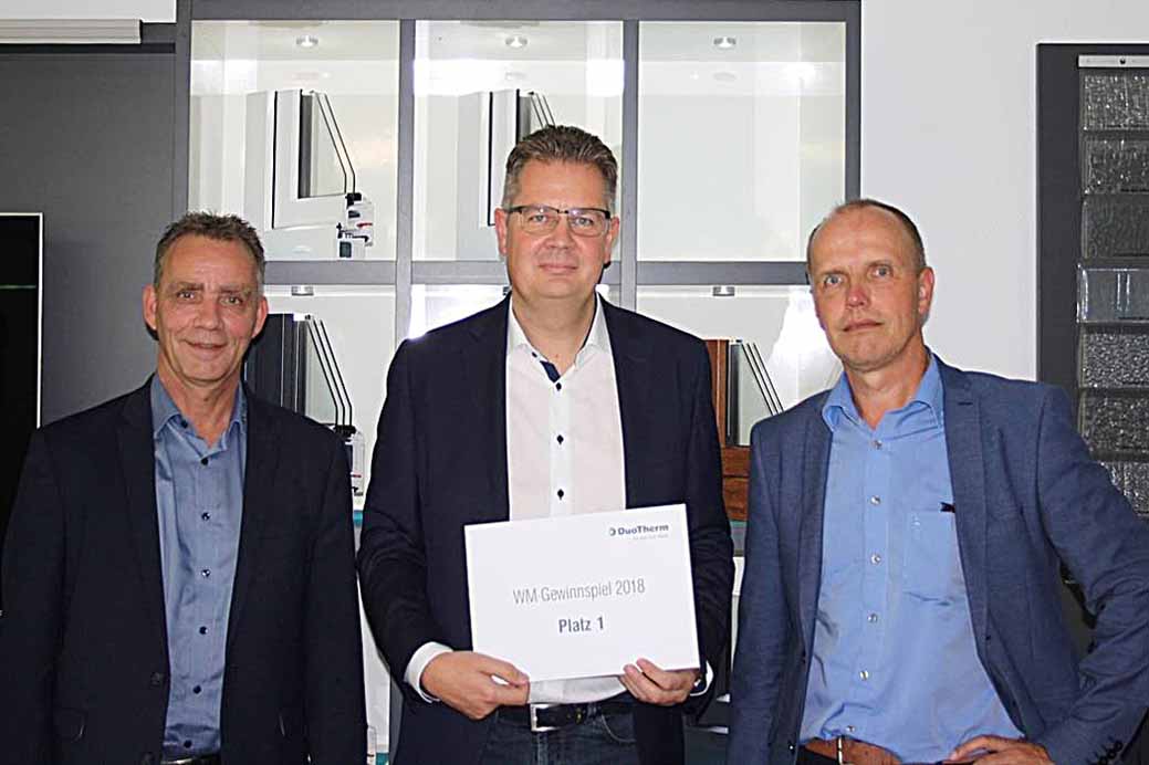 Den ersten Platz belegt Carsten Biedermann, GF bei Söffge Bauelemente
