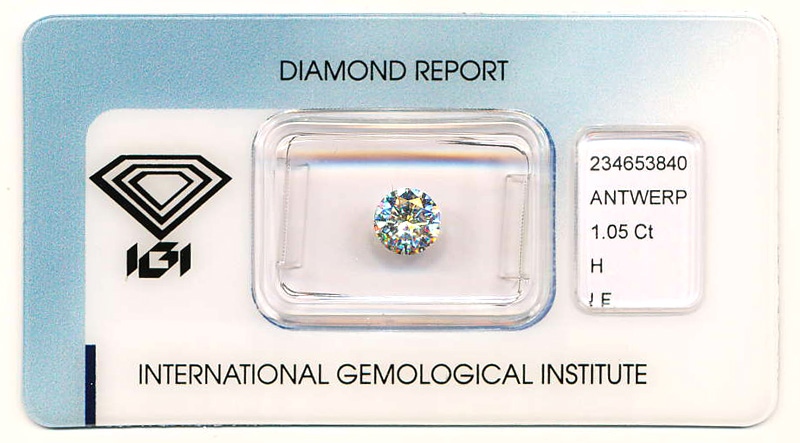 Diamant der 1-Carat-Klasse (Bild von diamonds24.de)