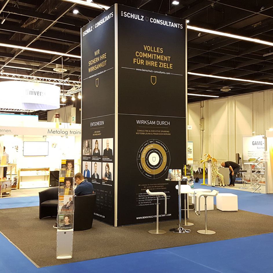 Messestand von Ben Schulz& Consultants auf der Zukunft Personal 2018