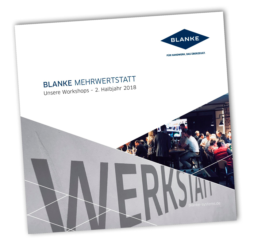 Frisch aufgelegt: das neue Workshop-Programm der BLANKE MEHRWERTSTATT für das 2. Halbjahr 2018. (Bil