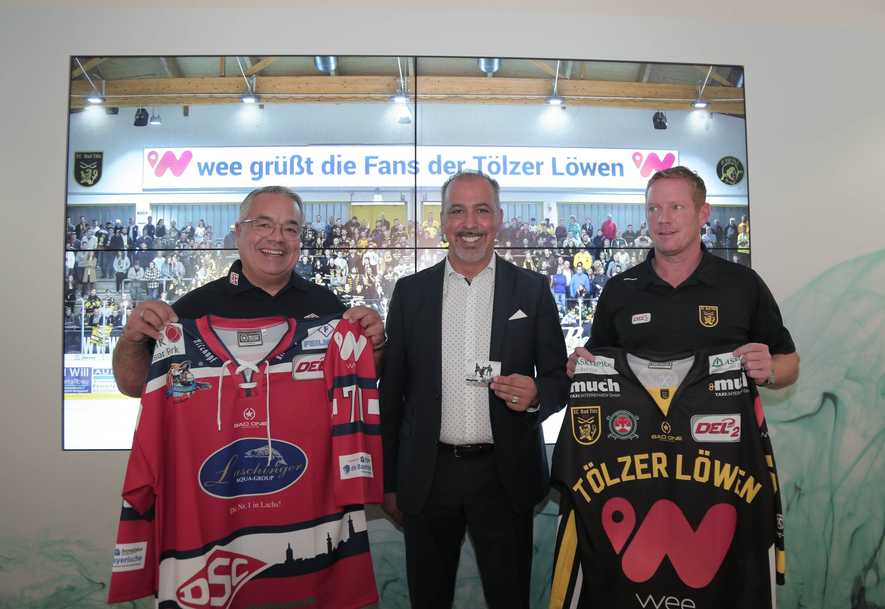 Artur Frank (GF und Vereinsvorstand DSC), Cengiz Ehliz (Founder wee) und Christian Donbeck (GF ECT) Artur Frank (GF und Vereinsvorstand DSC), Cengiz Ehliz (Founder wee) und Christian Donbeck (GF ECT)