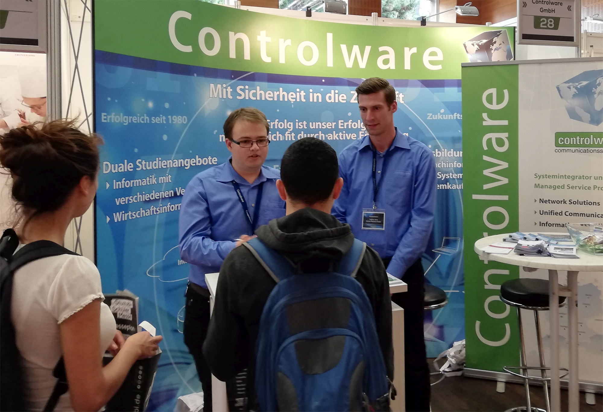 Controlware war auf der Stuzubi 2018 in Frankfurt mit einem Messestand vertreten. Controlware war auf der Stuzubi 2018 in Frankfurt mit einem Messestand vertreten.