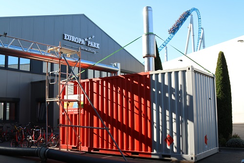 Heizcontainer von mobiheat im Europa-Park
