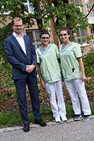 Foto v.re.: Juliane Gruber, Inara Özkalayci und Marius Aach. (Foto: Bernhard Krebs)
