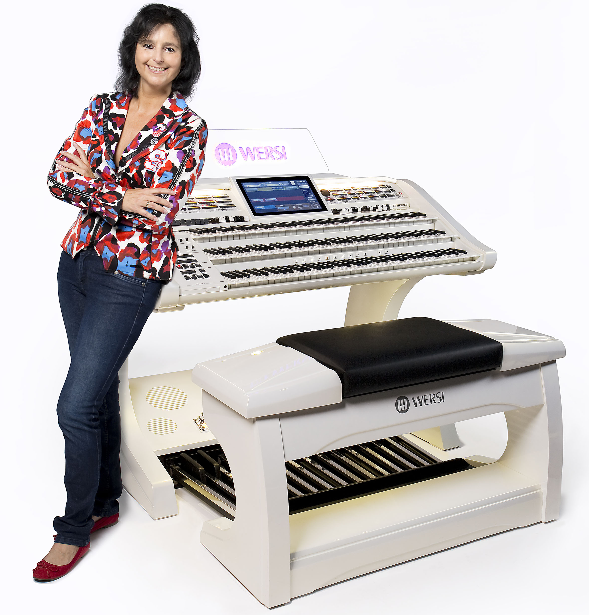 Claudia Hirschfeld mit WERSI SONIC OAX-1000. (Bildquelle: Claudia Hirschfeld) Claudia Hirschfeld mit WERSI SONIC OAX-1000. (Bildquelle: Claudia Hirschfeld)