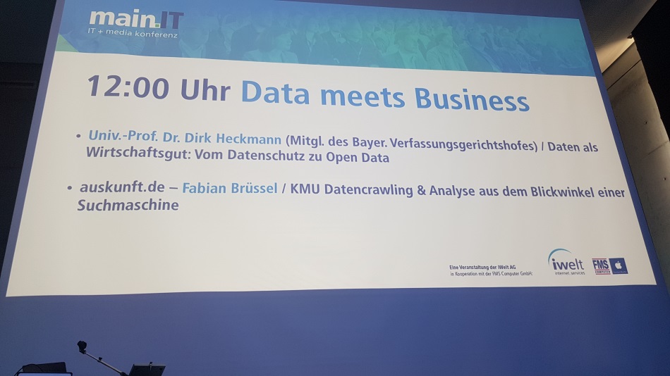 Fabian Brüssel auf der main.IT Fabian Brüssel auf der main.IT