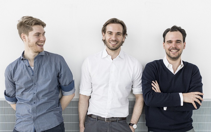 v.l.n.r. Userlane-Gründer Felix Eichler, Hartmut Hahn und Kajetan Uhlig