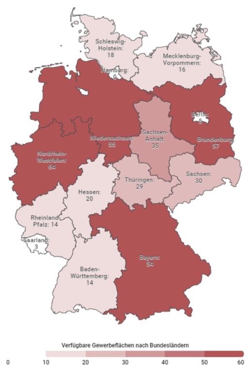 verfügbare Gewerbeflächen bundesweit, (c) Kragler Immobilien GmbH verfügbare Gewerbeflächen bundesweit, (c) Kragler Immobilien GmbH