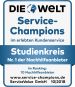 Studienkreis ist zum sechsten Mal in Folge Service-Champion Studienkreis ist zum sechsten Mal in Folge Service-Champion