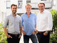 moovin Gründerteam v.l.n.r.: Arne Schubert, Fabian Mellin, Dr. Axel von Zimmermann