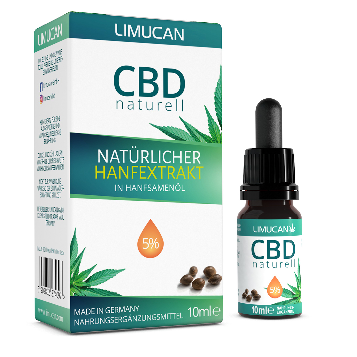 Limucan CBD-Öl in dm-Filialen erhältlich (Bildquelle: Limucan GmbH)