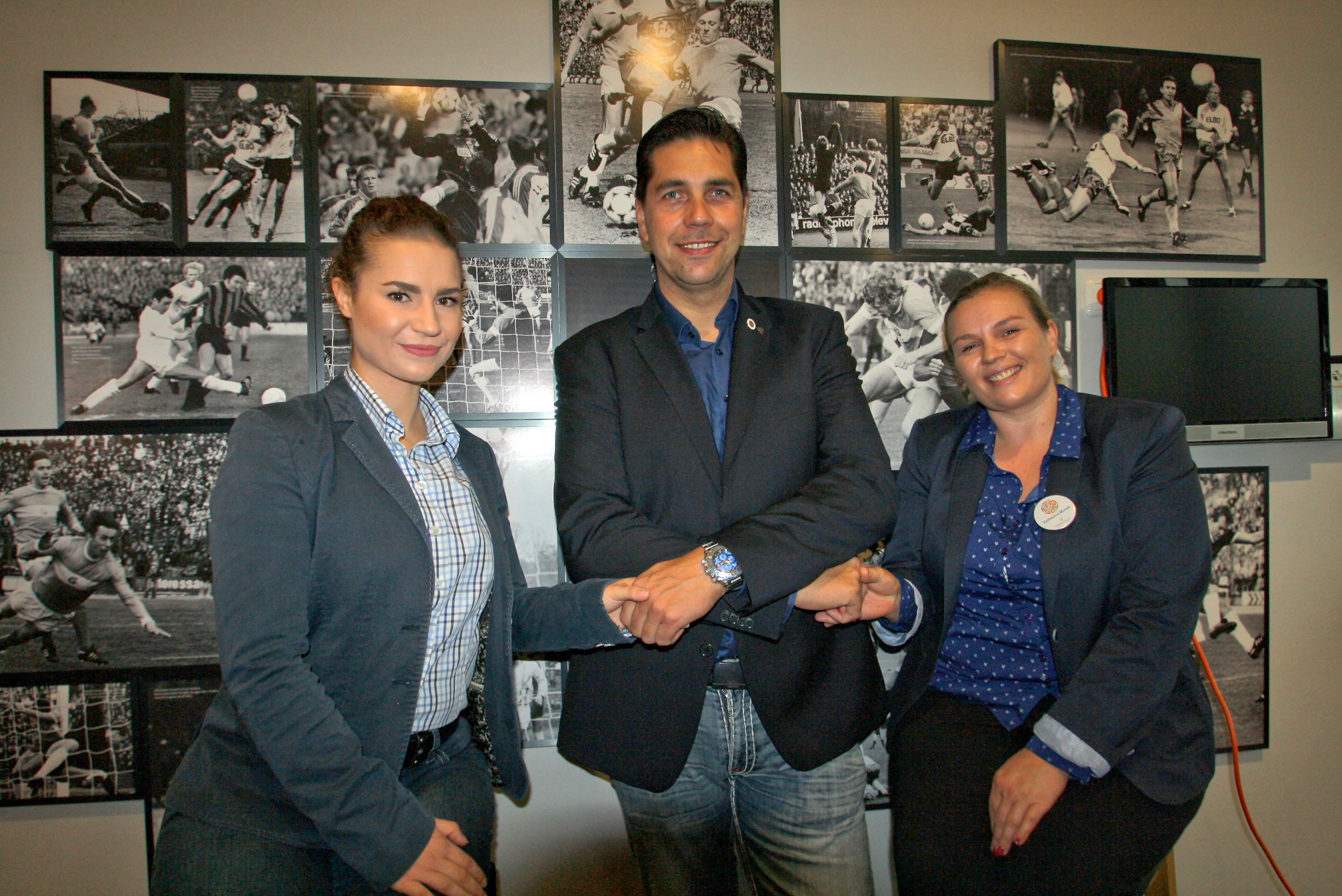 Freuen sichüber Zusammenarbeit: Kristin Schmidt, Marco Sperber und Katarina Mundt. Freuen sichüber Zusammenarbeit: Kristin Schmidt, Marco Sperber und Katarina Mundt.