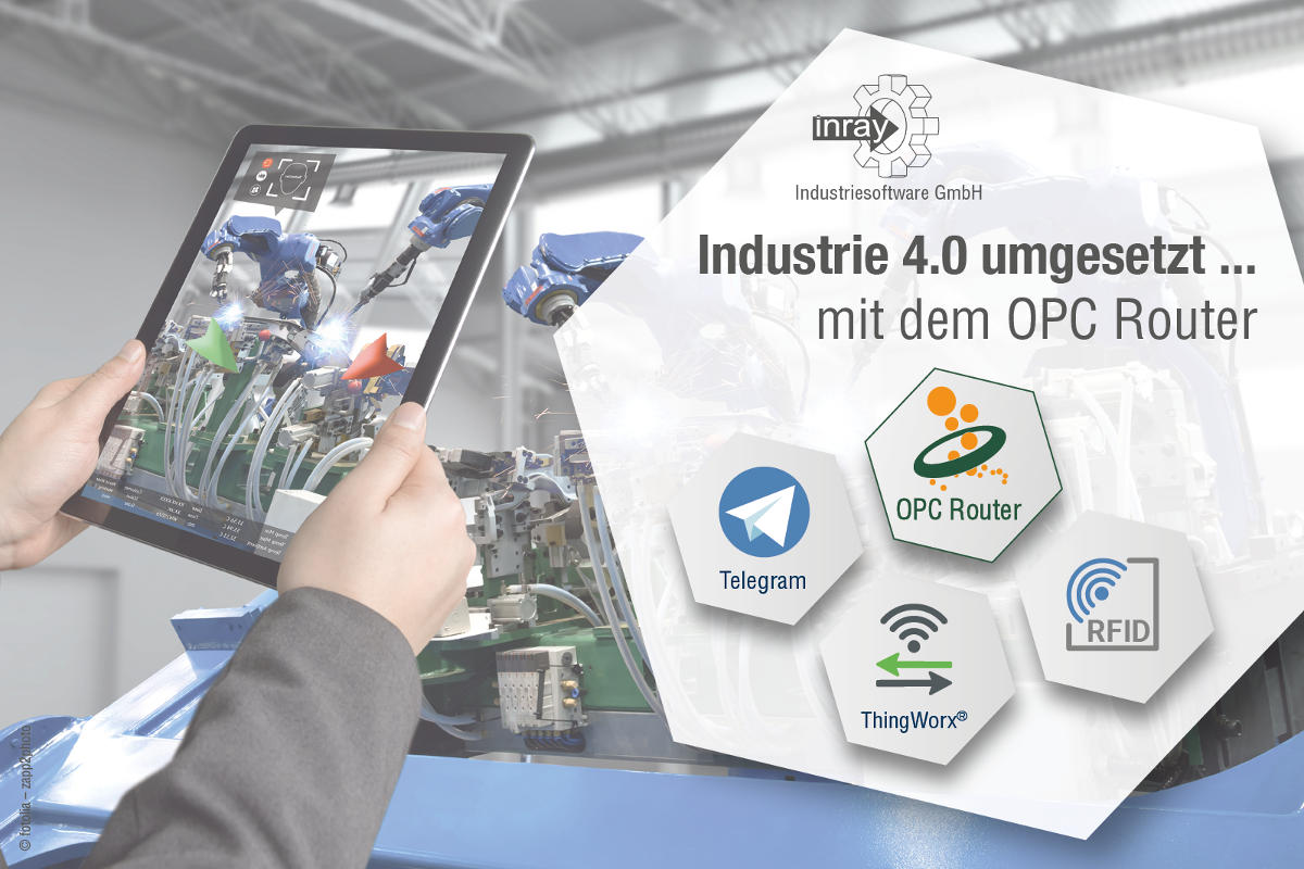 Der OPC Router von inray verbindet Komponenten der Automation mit der IT (Bildquelle: inray Industri