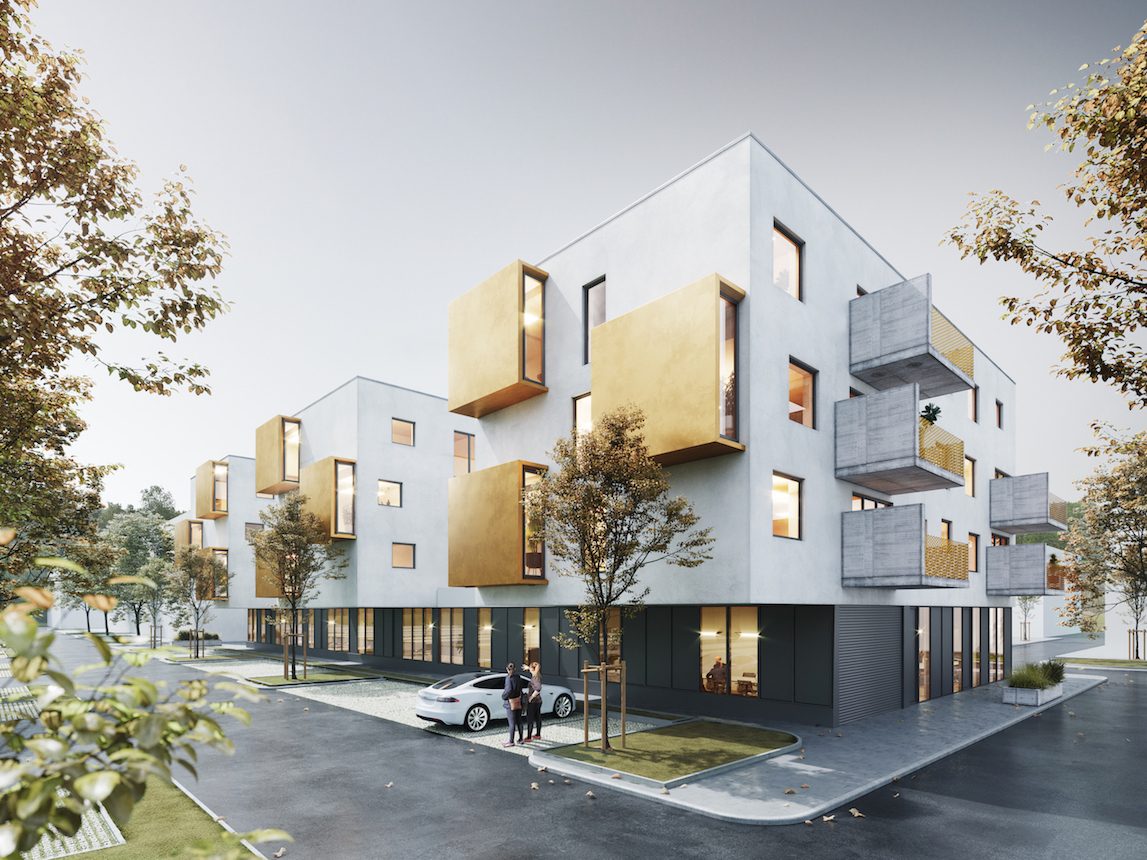 In Kirchheim unter Teck erstellt Strenger ein Projekt mit Wohnungen und Gewerbe. Quelle: STRENGER