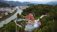 Vogelperspektive des Hotels (Schloss Mönchstein)