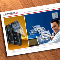 Der freier Grafiker aus Köln gestaltete den Online-Auftritt der Conetics IT-Services.