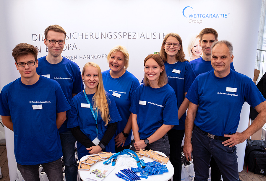 Die WGG stellt sich und ihre Azuis auch regelmäßig bei Jobmessen vor.