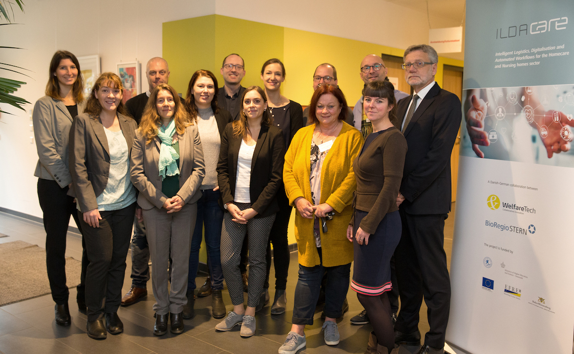 Die Delegation aus Dänemark zu Besuch im Gustav-Werner-Stift der BruderhausDiakonie in Reutlingen. (
