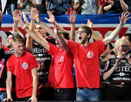 (Foto: HJKrieg, hl-studios, Erlangen): Am Ende musste sich der HC den Löwen geschlagen geben 