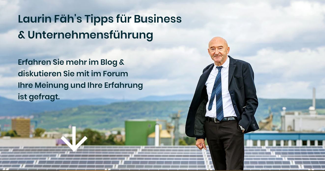 Laurin Fäh auf dem Dach einer seiner Photovoltaik-Anlagen Laurin Fäh auf dem Dach einer seiner Photovoltaik-Anlagen
