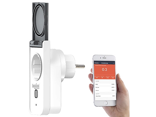 Luminea Outdoor-WLAN-Steckdose SF-550.avs, komp. zu Amazon Alexa& Google Assistant, www.pearl.de