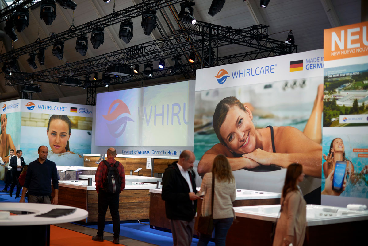 Whirlcare-Premiere auf der interbad in Stuttgart.