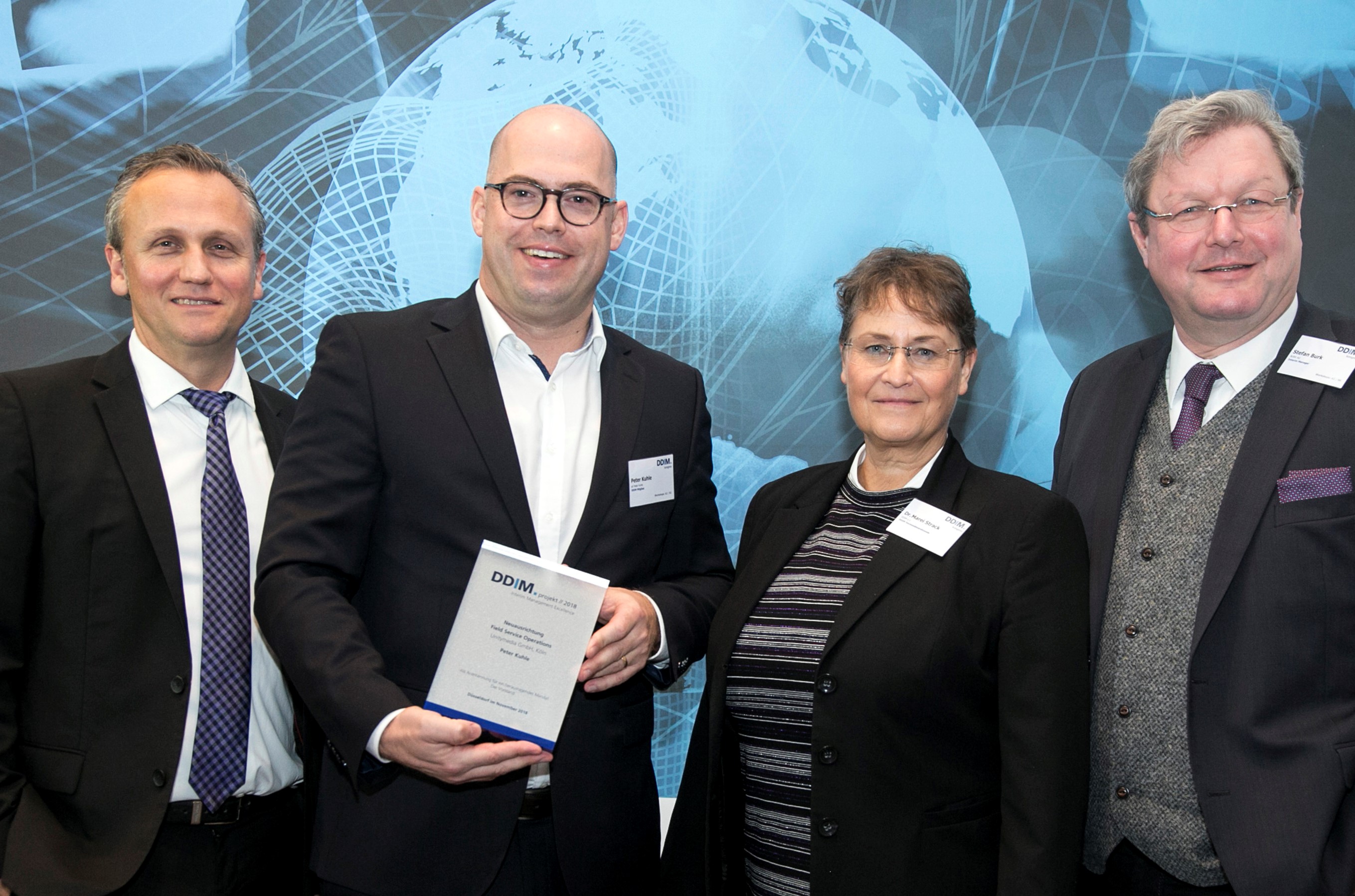 V.l.n.r.: Sven Astheimer, Peter Kuhle, Dr. Marei Strack, Stefan Burk