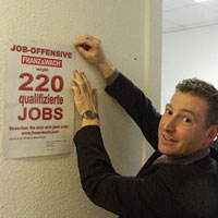Marketingleiter Dr. Ralf Eisenbeiß startet die Joboffensive Marketingleiter Dr. Ralf Eisenbeiß startet die Joboffensive