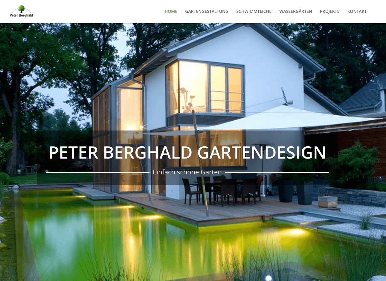 Neues Design der Website berghald-gartengestaltung.de
