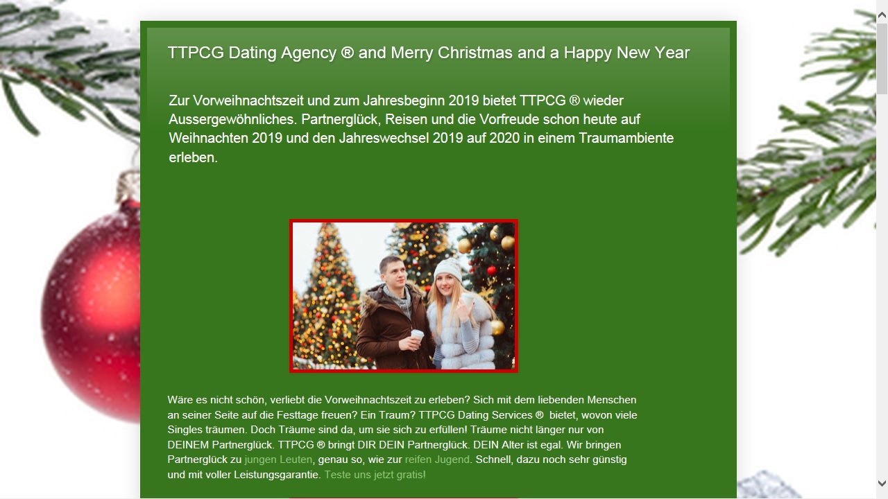 TTPCG Webseite zur Aktion