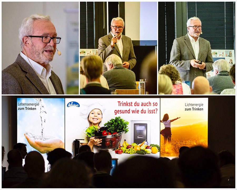 Aquion-Gründer Gottfried Röttel sprichtüber bewusstes Trinken (Bildquelle: Aquion GmbH) Aquion-Gründer Gottfried Röttel sprichtüber bewusstes Trinken (Bildquelle: Aquion GmbH)