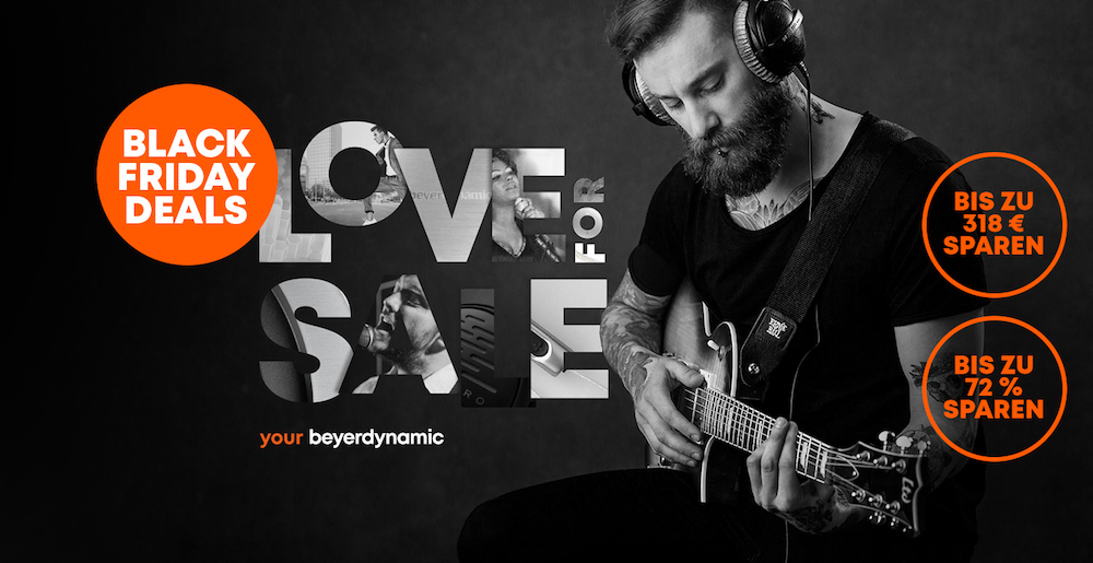 Ab sofort:  BLACK FRIDAY DEALS bei beyerdynamic