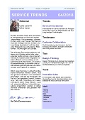 Newsletter SERVICE TRENDS 042018 Newsletter SERVICE TRENDS 042018