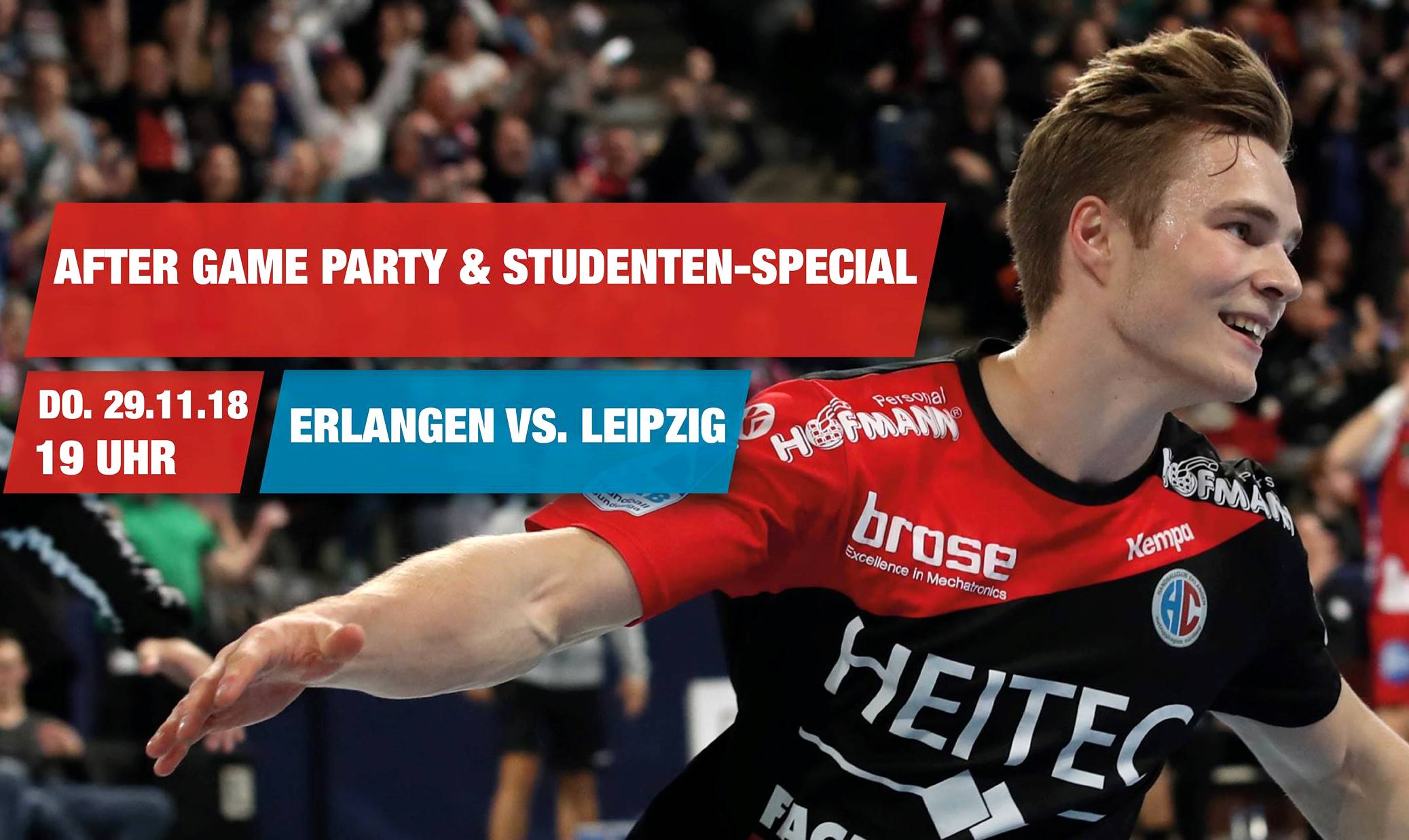 (Grafik: HC Erlangen - Sportfoto Zink, Fürth): HC Erlangen empfängt SC DHfK Leipzig in der ARENA