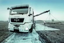 Mobilstraße für Lkw. Bild: Ctrack Deutschland GmbH