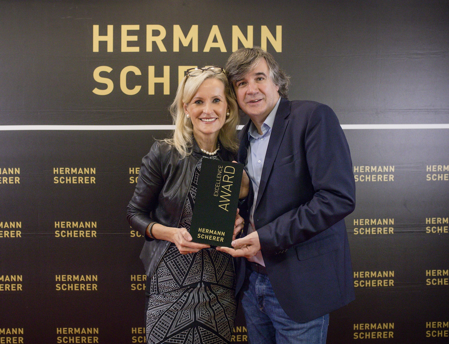 Ulrike WINzer mit Initiator Hermann Scherer
