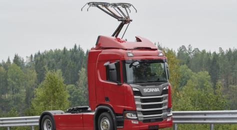 Der Scania R 450 Hybrid. Bild: Scania Der Scania R 450 Hybrid. Bild: Scania