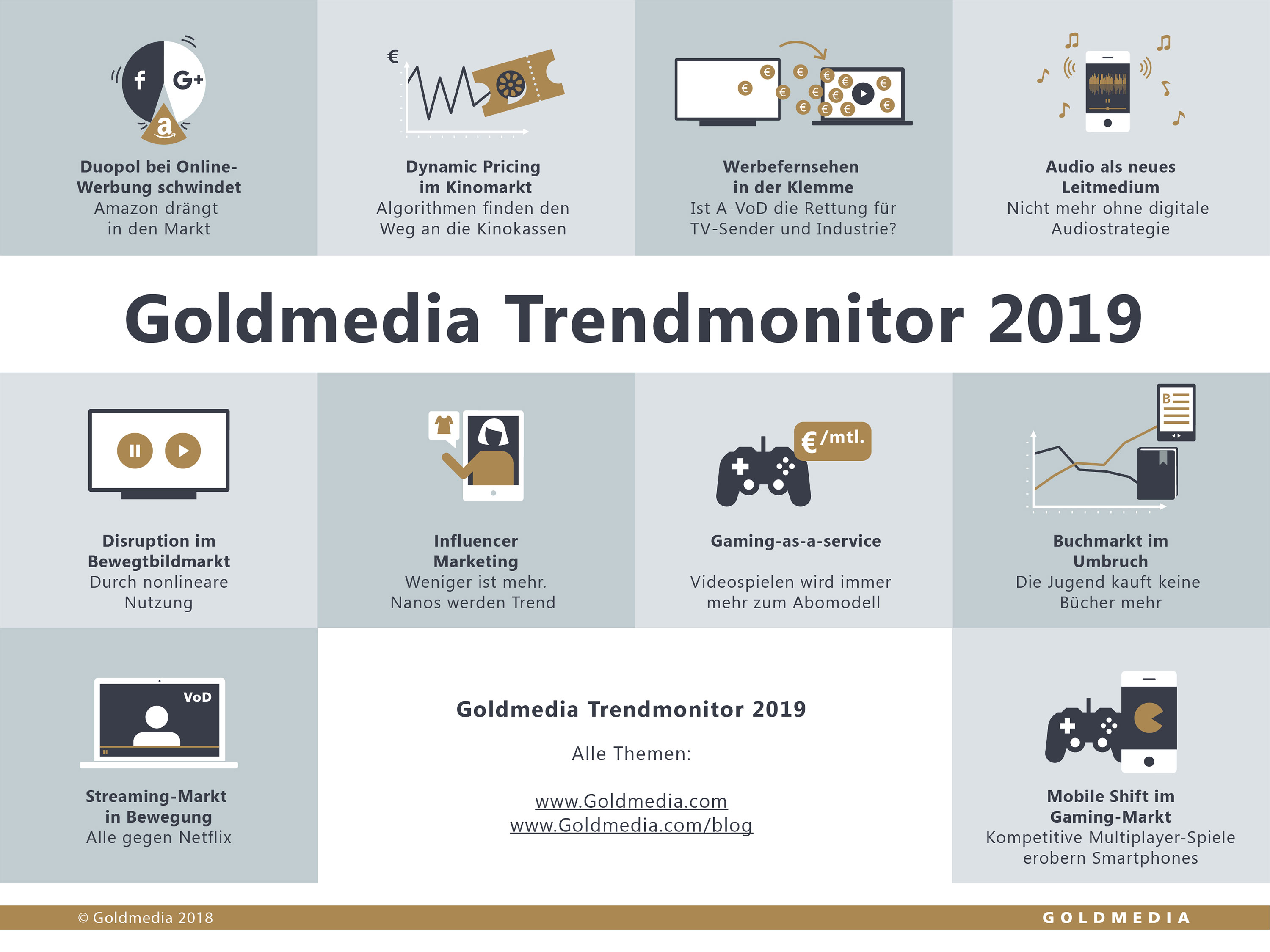 Infografik Goldmedia Trendmonitor 2019,©Goldmedia/Franziska Veh
