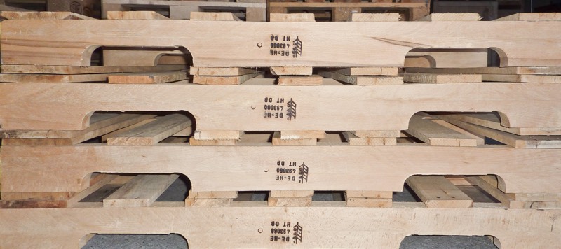 Paletten aus Holz schonen die Umwelt.