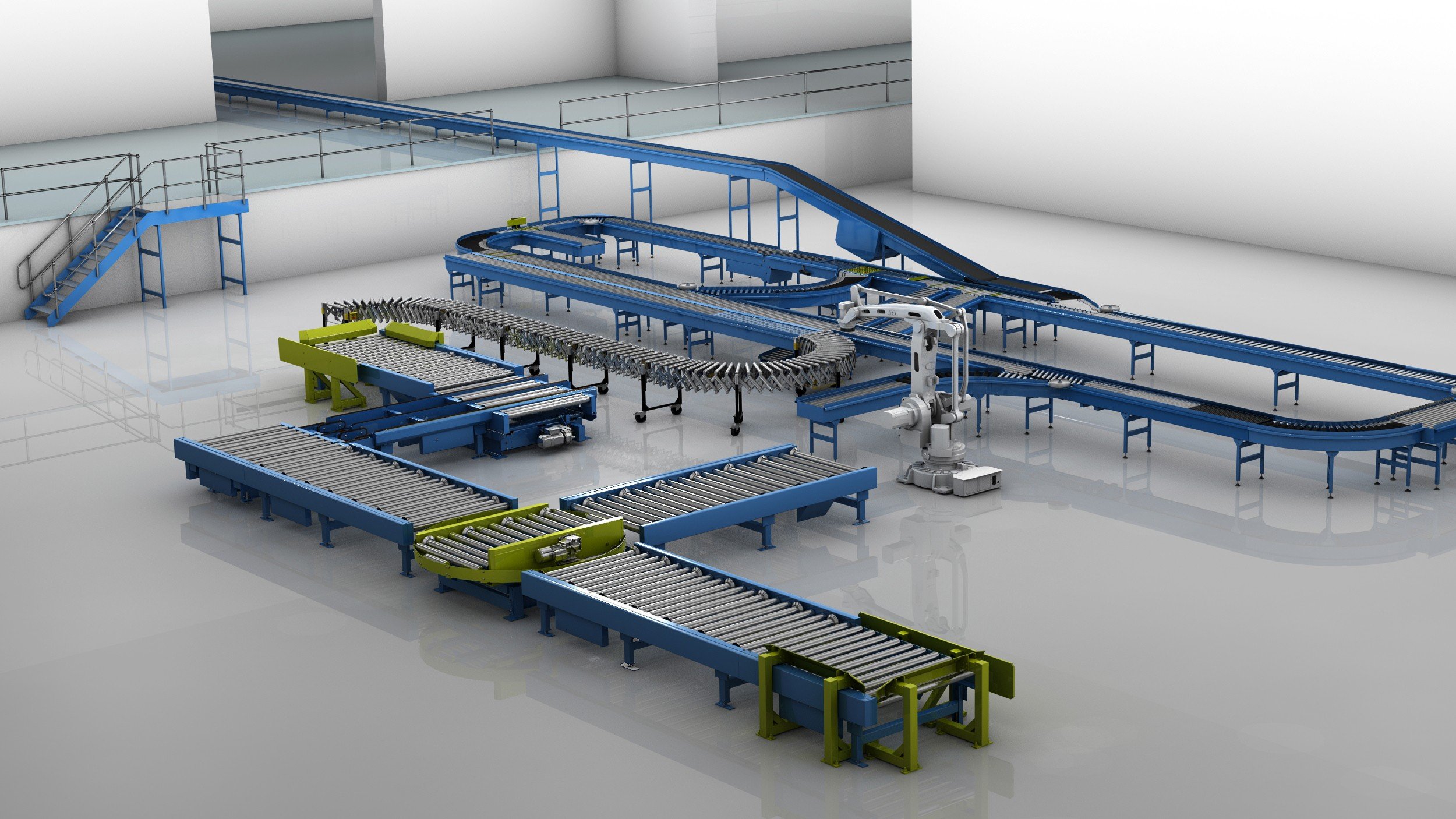 Scherenrollenbahnen für die Logistik (Bildquelle: Wiltsche Fördersysteme GmbH& Co. KG) Scherenrollenbahnen für die Logistik (Bildquelle: Wiltsche Fördersysteme GmbH& Co. KG)
