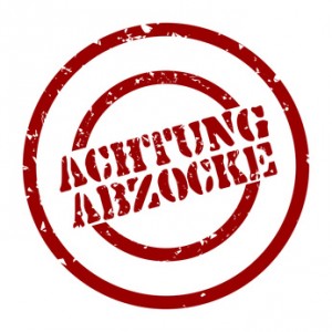 Achtung Abzocke
