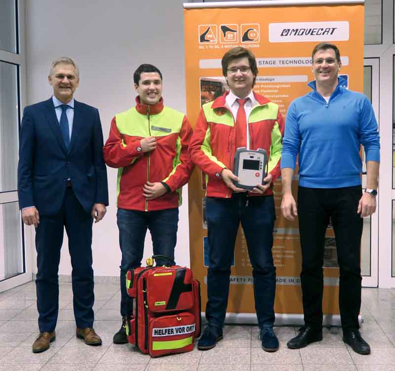 Rot Kreuz Team Nufringen, Hauptamtsleiter Nufringen Maier-Nagel, CEO Andrew Abele (Foto: Movecat) Rot Kreuz Team Nufringen, Hauptamtsleiter Nufringen Maier-Nagel, CEO Andrew Abele (Foto: Movecat)