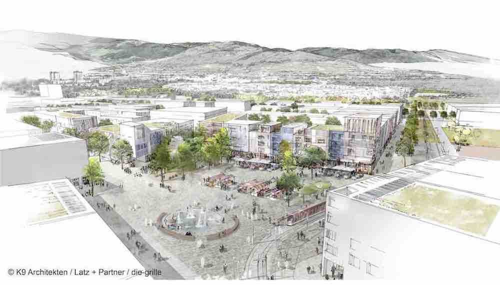 klimaneutraler Stadtteil Freiburg-Dietenbach: ein Thema des neuen Podcasts (Bild: K9 Architekten) klimaneutraler Stadtteil Freiburg-Dietenbach: ein Thema des neuen Podcasts (Bild: K9 Architekten)