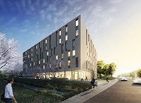 Das ibis Styles Stuttgart Vaihingen, Außenansicht (Foto c/o HR Group) Das ibis Styles Stuttgart Vaihingen, Außenansicht (Foto c/o HR Group)