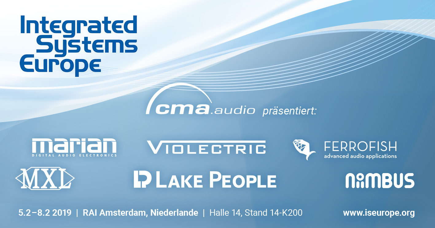 cma audio mit Highlights der Marken Ferrofish, Lake People, Violectric, Niimbus, MARIAN und MXL cma audio mit Highlights der Marken Ferrofish, Lake People, Violectric, Niimbus, MARIAN und MXL