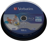 Für beste Aufnahmen in HD-Qualität: BD-R 2x LTH von Verbatim