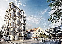 Das neue Wohn- und Gewerbequartier kupa in München-Pasing. (c) Bauwerk Capital GmbH & Co.KG Das neue Wohn- und Gewerbequartier kupa in München-Pasing. (c) Bauwerk Capital GmbH & Co.KG