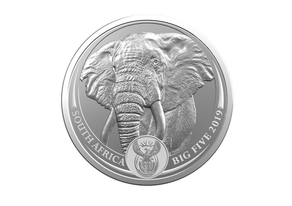 South African Mint Münzeserie"Big 5" -"Elephant" (Bildquelle: South African Mint