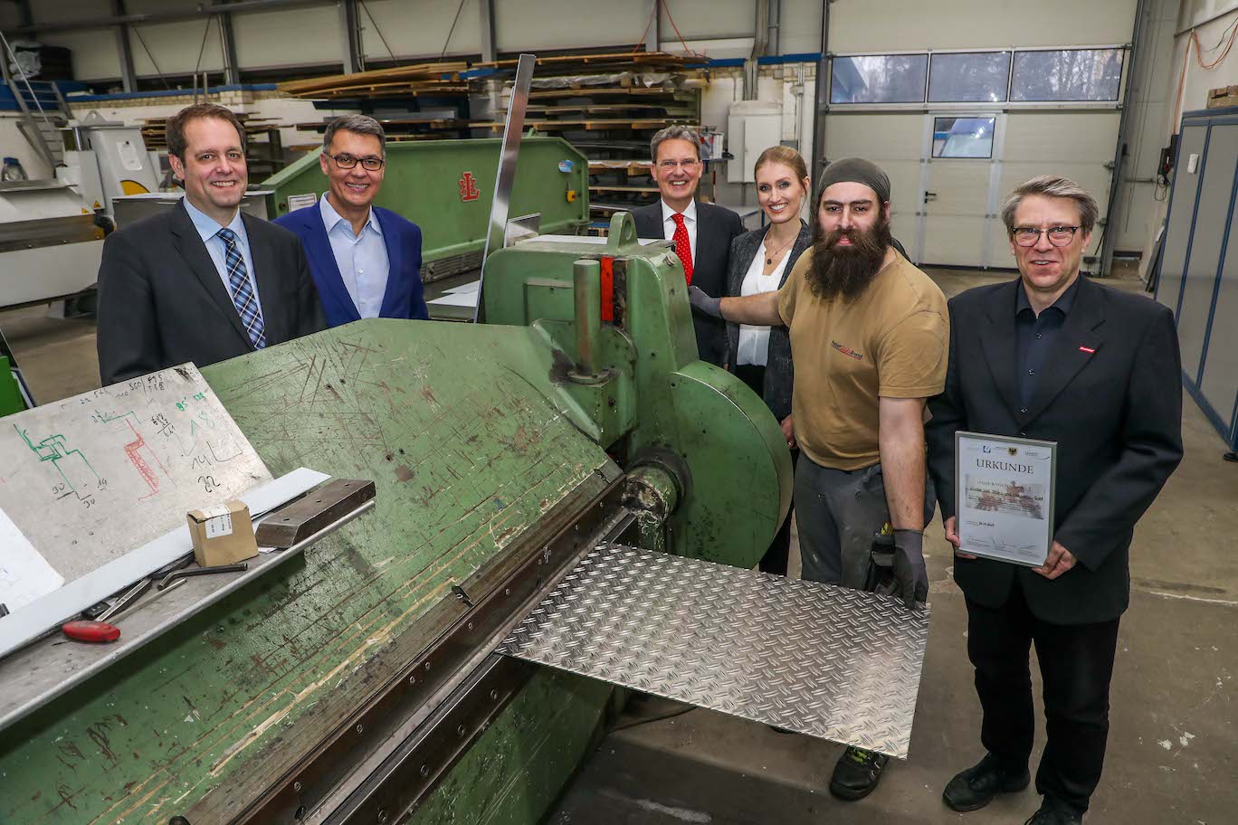 "Match& Win" - Urkundenverleihung an die Walter Viet Stahl- und Metallbau GmbH (Bildqu "Match& Win" - Urkundenverleihung an die Walter Viet Stahl- und Metallbau GmbH (Bildqu